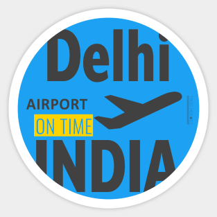 Delhi sky design Sticker